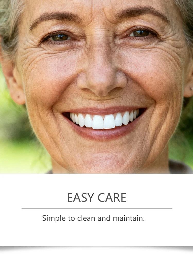 Comfortable Natural-Look Full Set Dentures for Men and Women