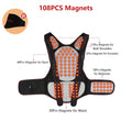 Self-Heating Tourmaline Magnetic Back and Shoulder Support Brace