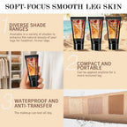 Waterproof Leg Foundation and Body Makeup with Application Glove