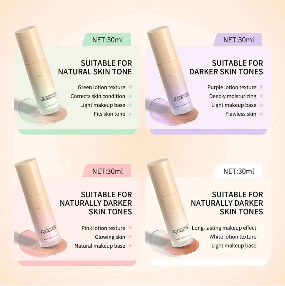 Color-Changing 4-in-1 Moisturizing Foundation with SPF 30