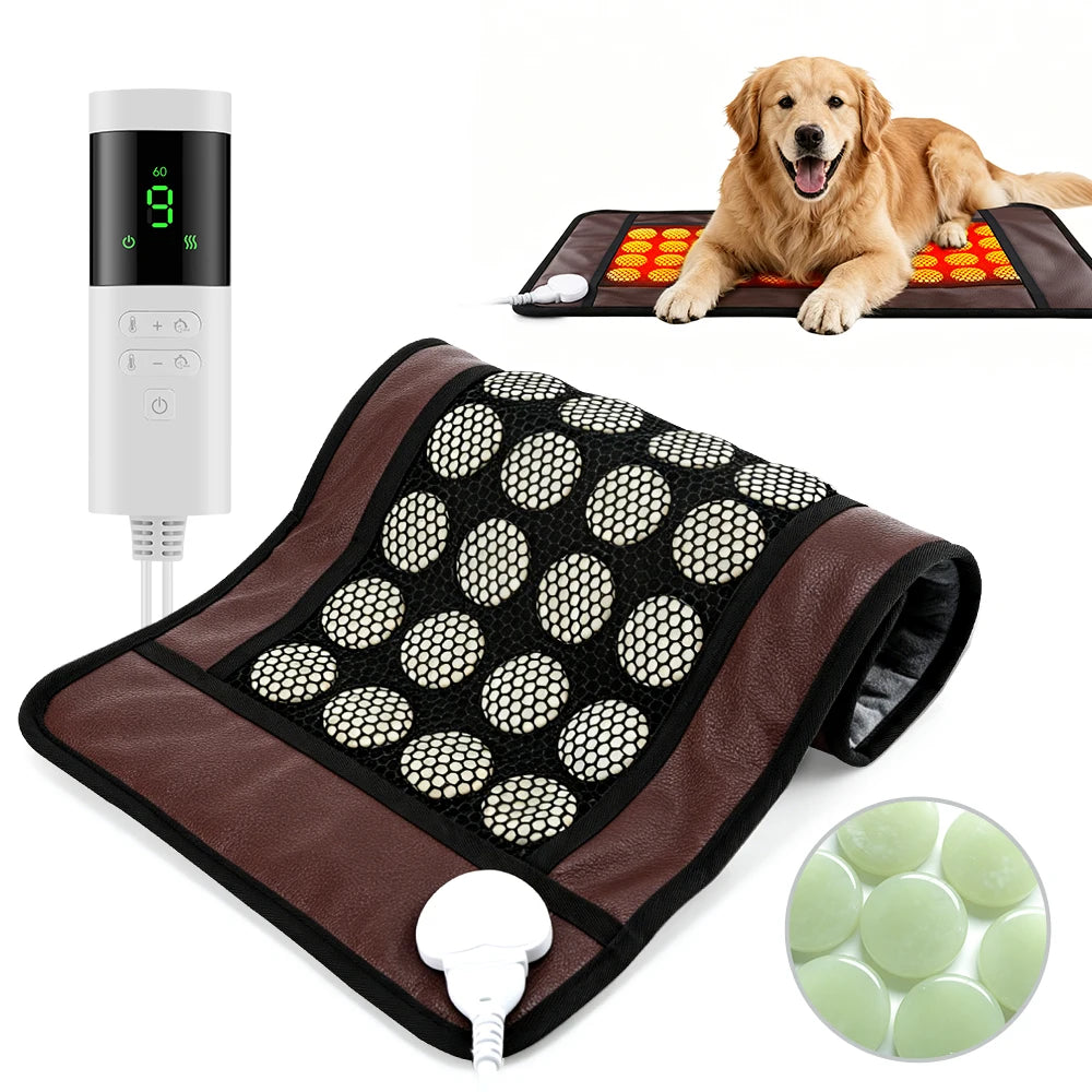 Natural Jade Stone Heating Pad for Pain Relief and Relaxation - 7