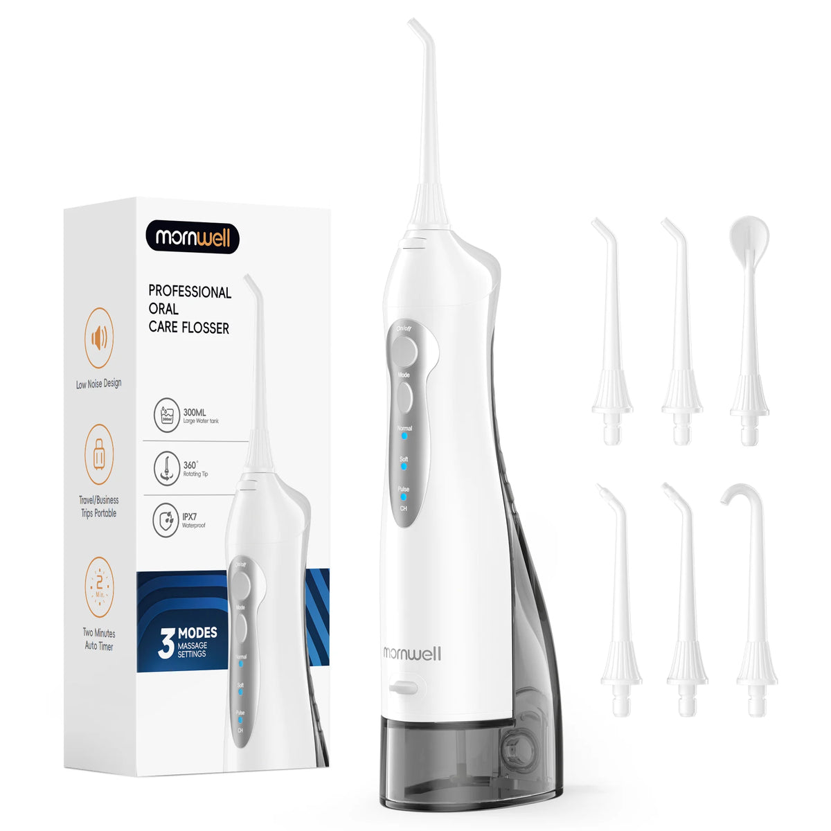 Portable Electric Water Flosser and Teeth Whitening Kit