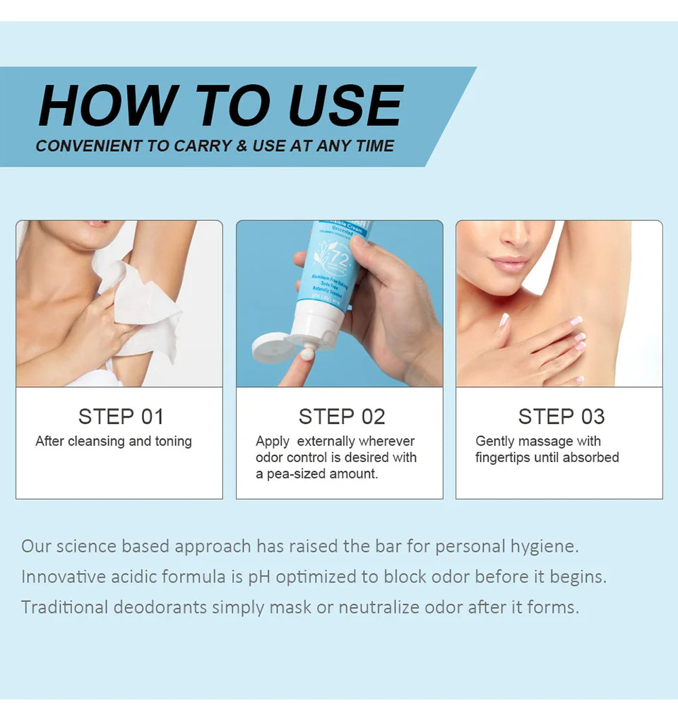 72-Hour Invisible Whole Body Deodorant Cream