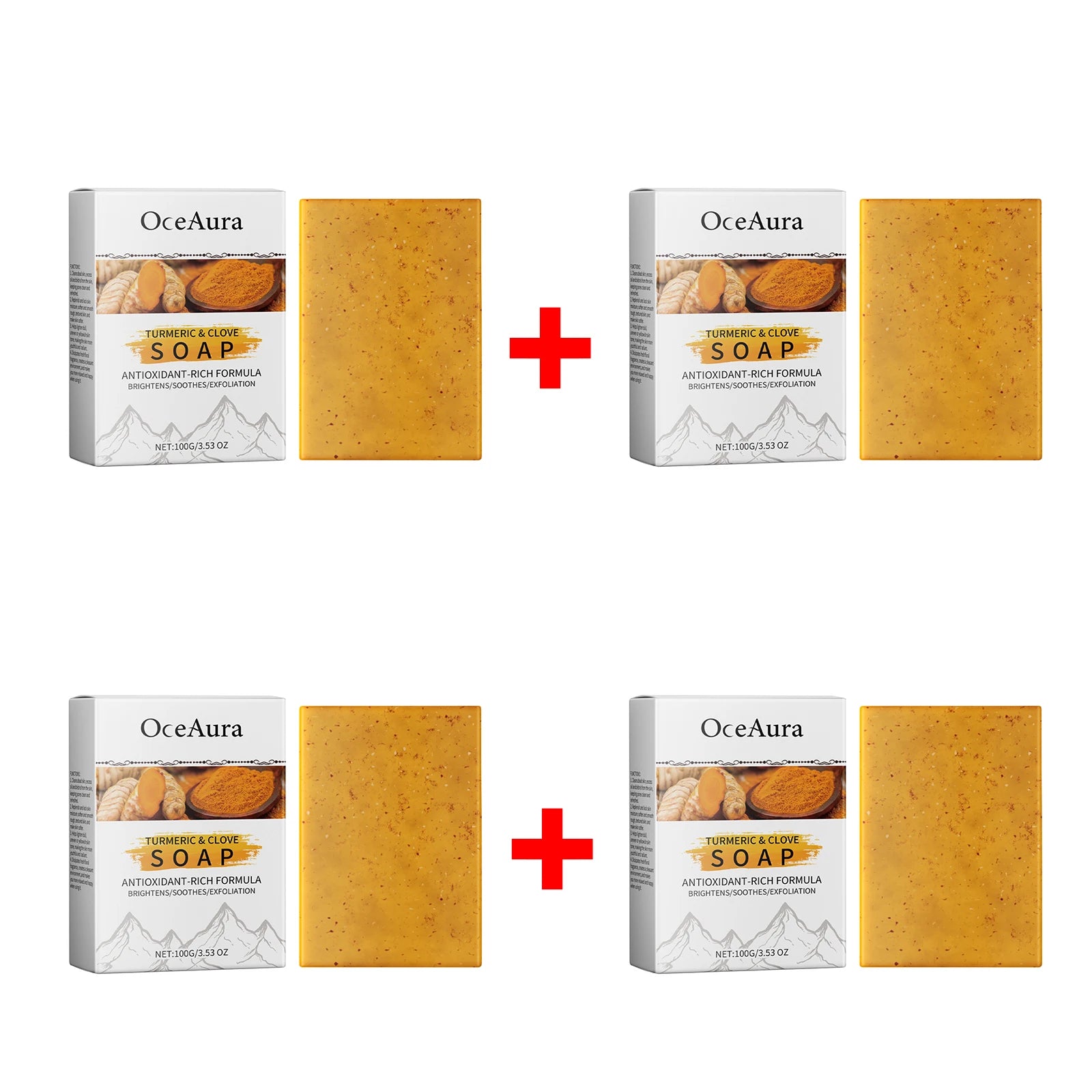 Turmeric and Clove Exfoliating Brightening Soap Bar for Face and Body - 15