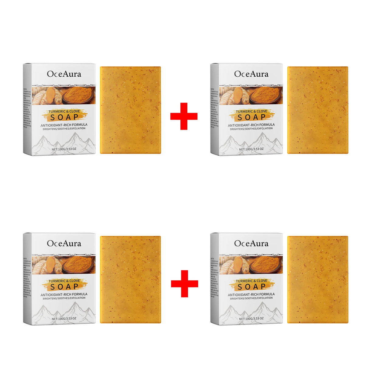 Turmeric and Clove Exfoliating Brightening Soap Bar for Face and Body