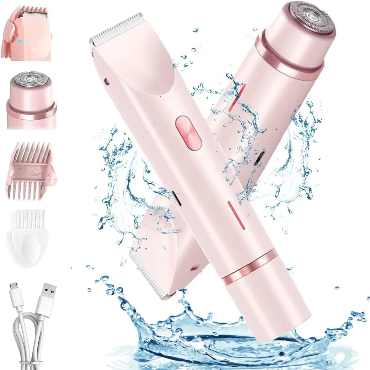 2-in-1 Waterproof Electric Shaver for Women