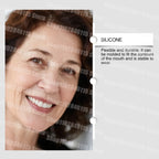 Realistic Cosmetic Denture Set with Mirror Storage Case