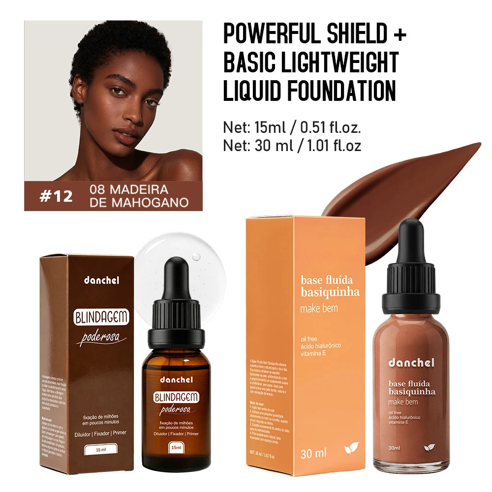 Liquid Foundation and Primer Makeup Set - 20