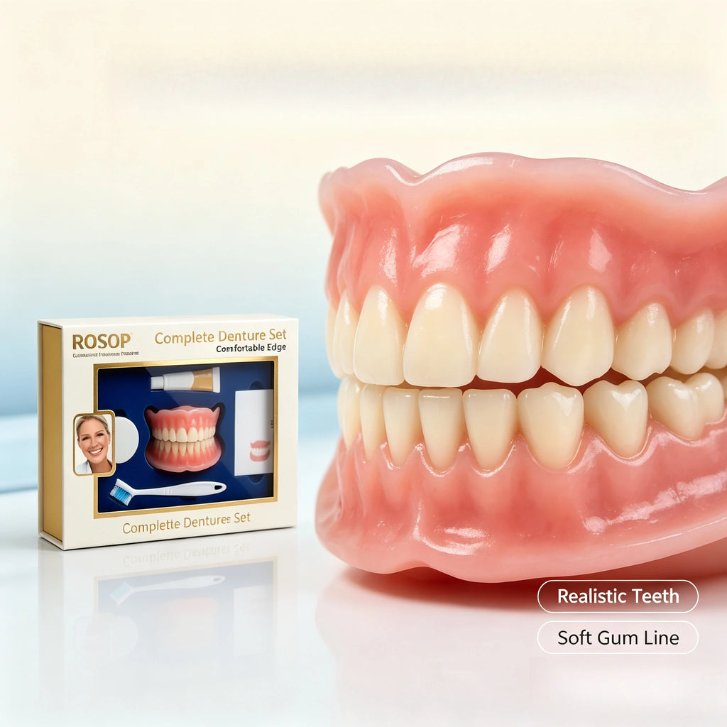 Cosmetic Silicone Denture Set for Natural Smile Makeover