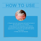 Temporary Silicone Snap-On Veneer Dentures Set