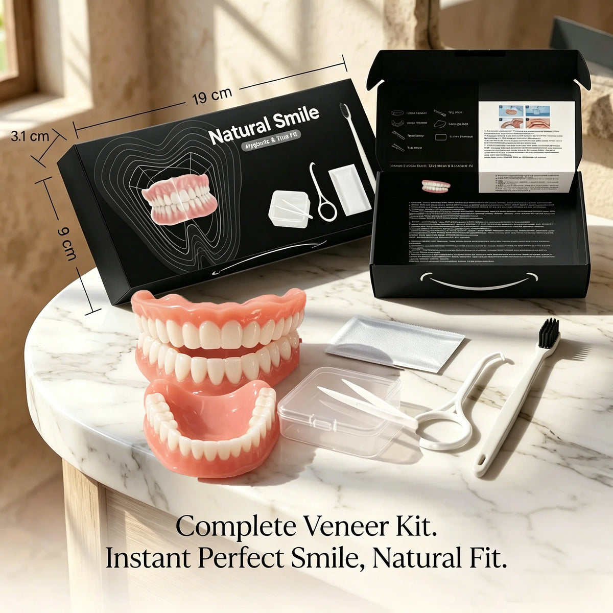 Comfortable Silicone Cosmetic Teeth Set for Instant Smile Transformation