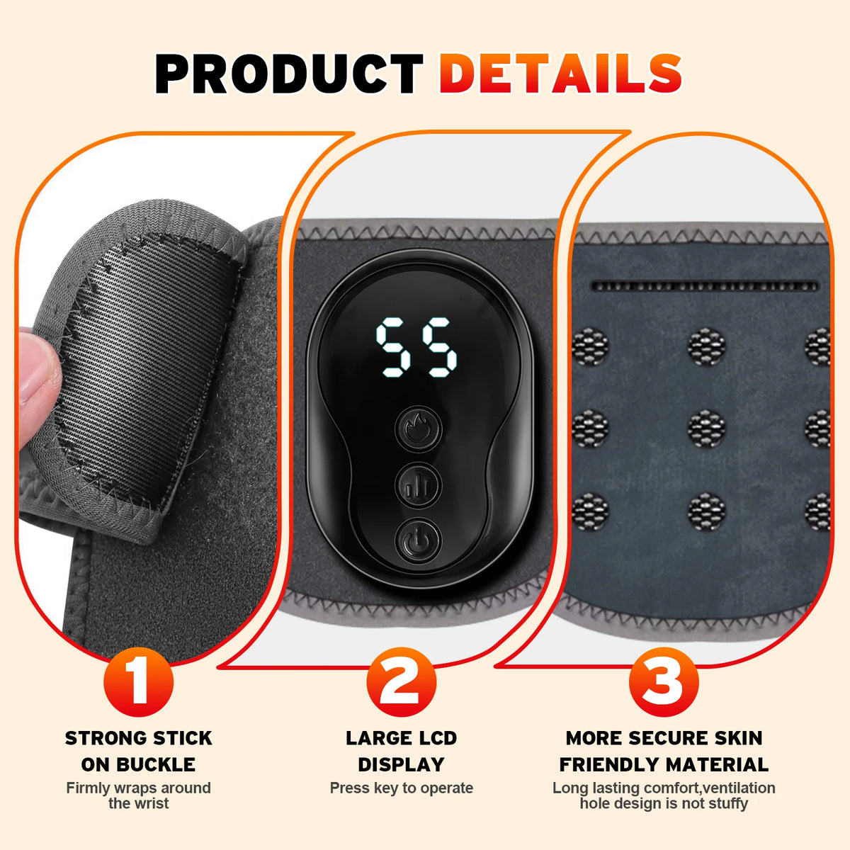 Cordless Vibration Massage Wrap for Wrist and Ankle