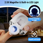 Electric Automatic Nail Clipper with Magnifier and LED Light