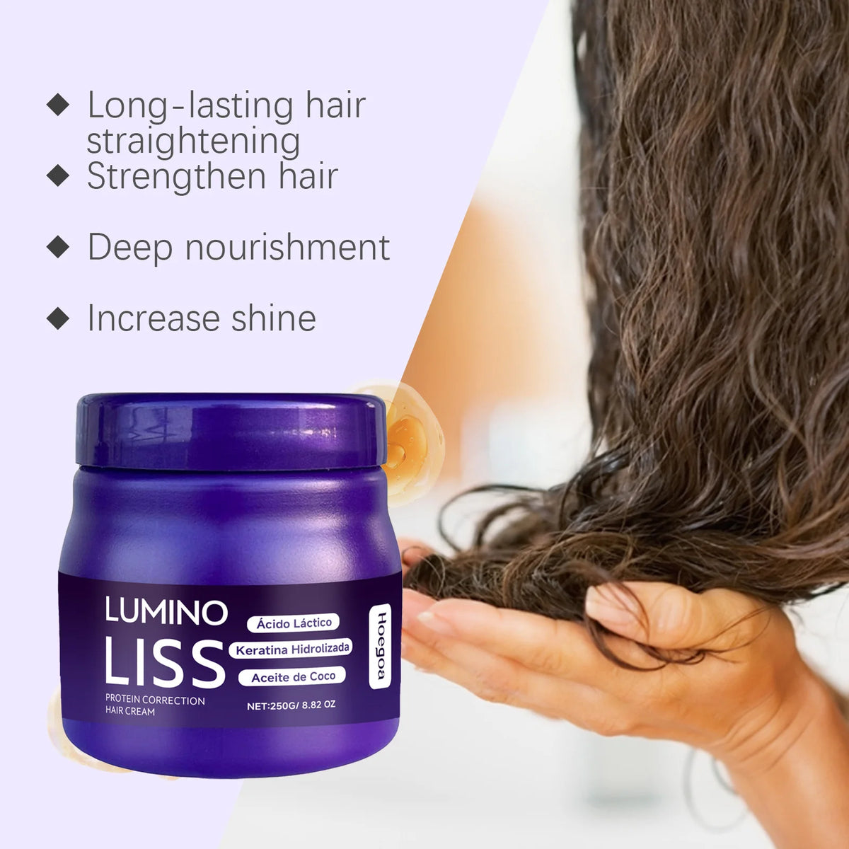 Protein Hair Straightening and Smoothing Repair Cream