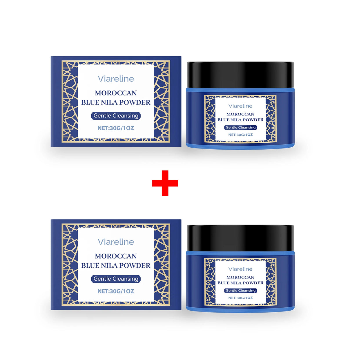 Moroccan Blue Nila Exfoliating Face Mask Powder