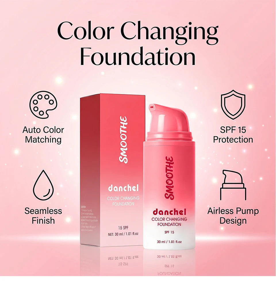 Color-Changing Foundation for Flawless Radiant Skin - 9