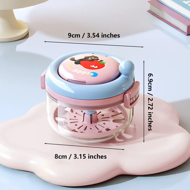 Portable Denture Cleaning Case with Rotary Brush and Storage Tray - 21