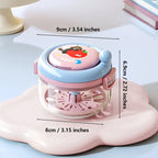 Portable Denture Cleaning Case with Rotary Brush and Storage Tray