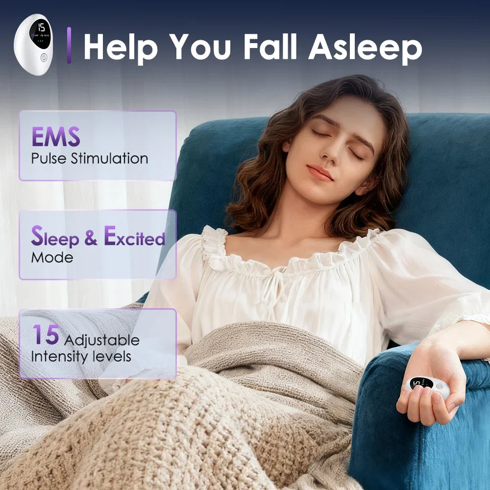 Microcurrent Handheld Sleep Aid Device for Stress and Anxiety Relief