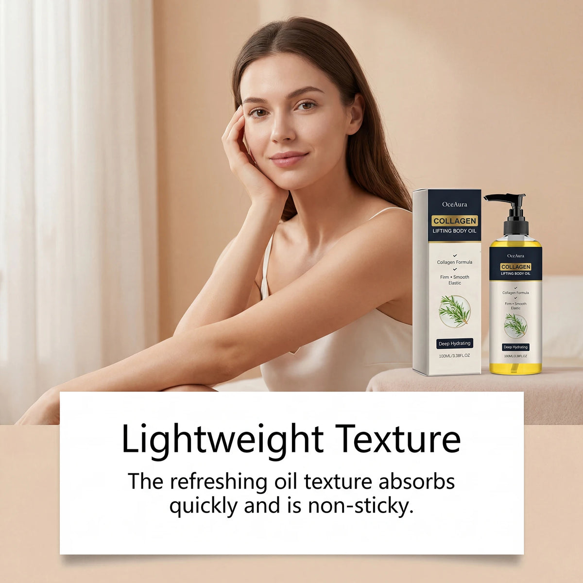 Collagen Firming Body Oil for Skin Elasticity and Deep Hydration