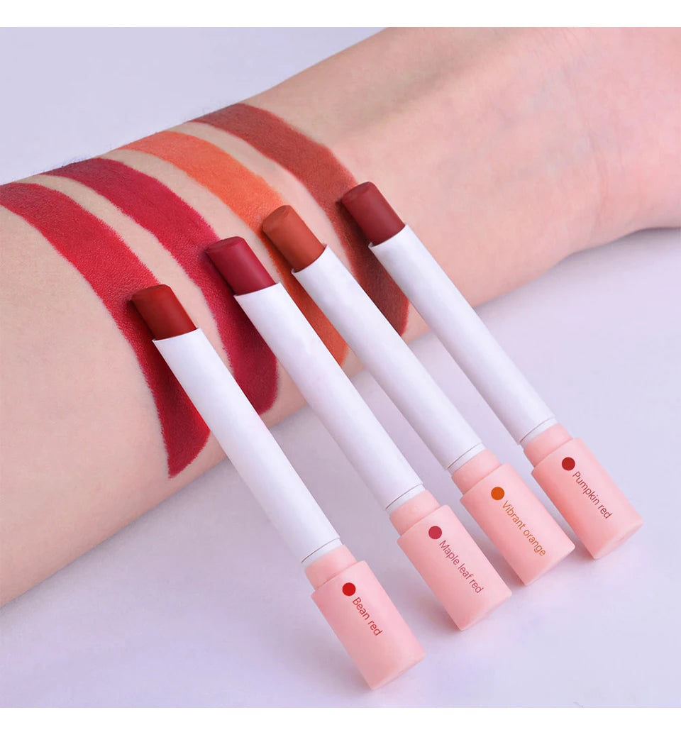 4-Piece Velvet Matte Lipstick Set Waterproof Long-Lasting
