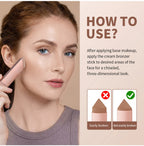 Cream Bronzer Stick for Seamless Face Contouring and Sculpting