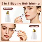 2-in-1 Electric Eyebrow and Nose Hair Trimmer