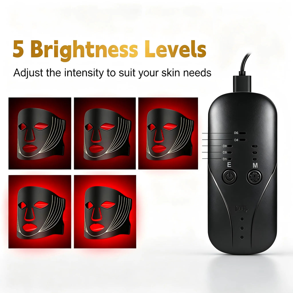 7-Color LED Silicone Facial Mask for Skin Rejuvenation