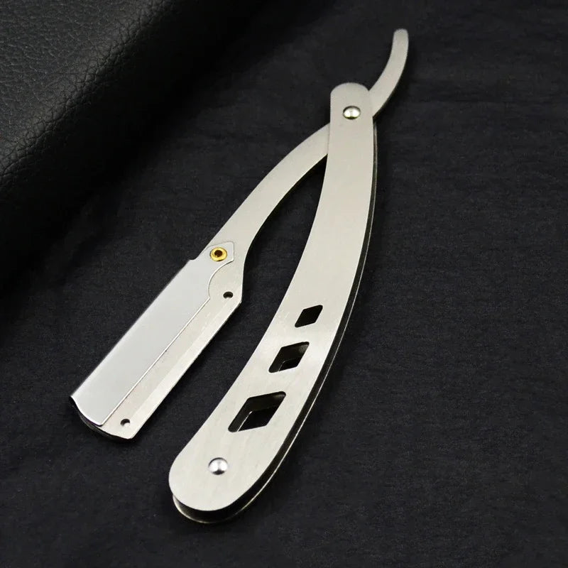 Professional Stainless Steel Folding Straight Edge Barber Razor
