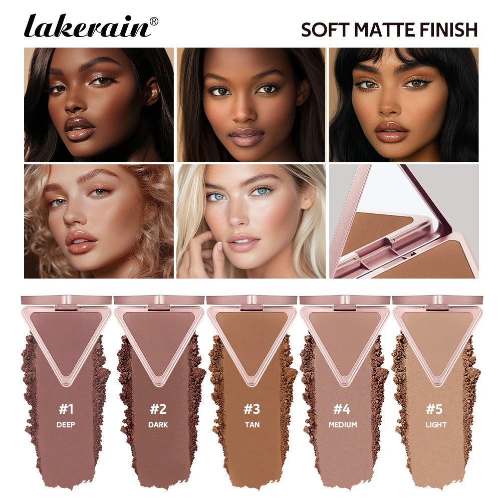 Long-Lasting Matte Bronzer Contour Powder for Face Sculpting - 3