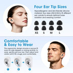 Reusable Noise-Canceling Sleep Earplugs with Storage Case