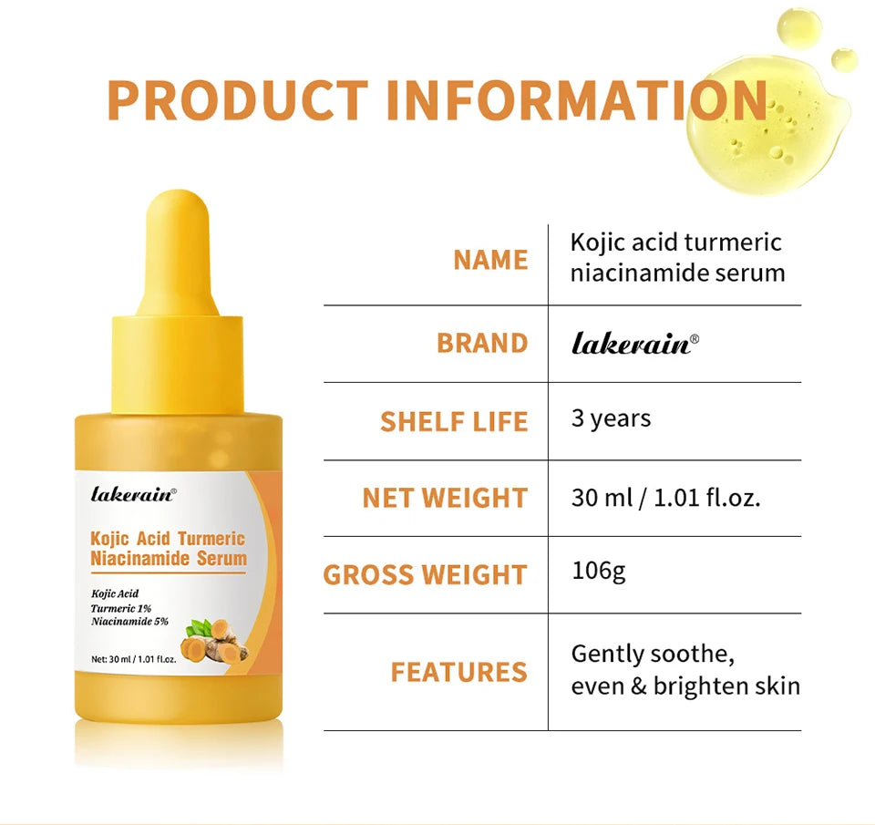 Kojic Acid and Turmeric Brightening Face Serum - 18