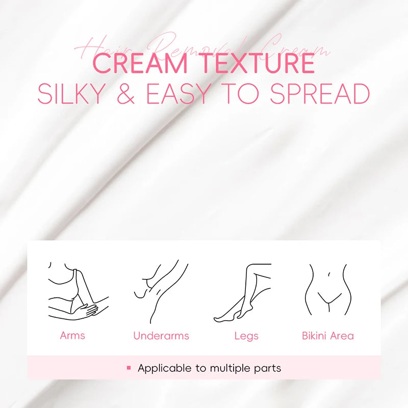 Painless Gentle Hair Removal Cream for Sensitive Skin