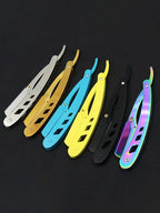 Professional Stainless Steel Folding Straight Edge Barber Razor