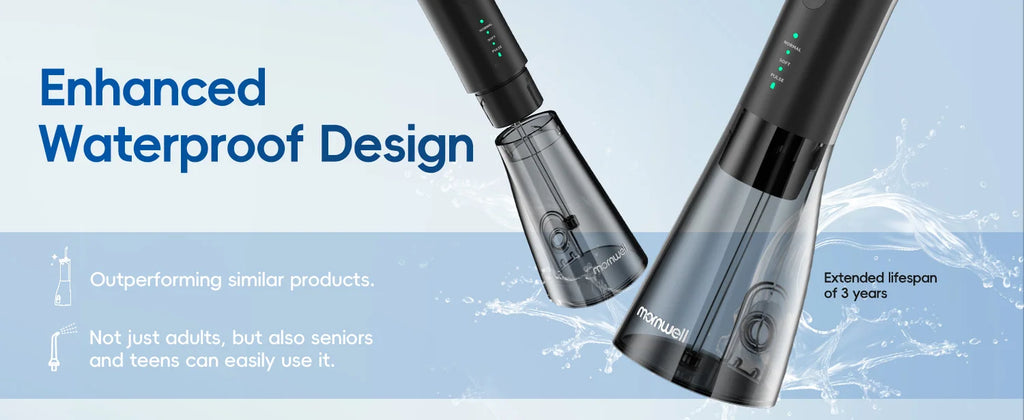 Portable Rechargeable Oral Irrigator Water Flosser with 300ML Tank