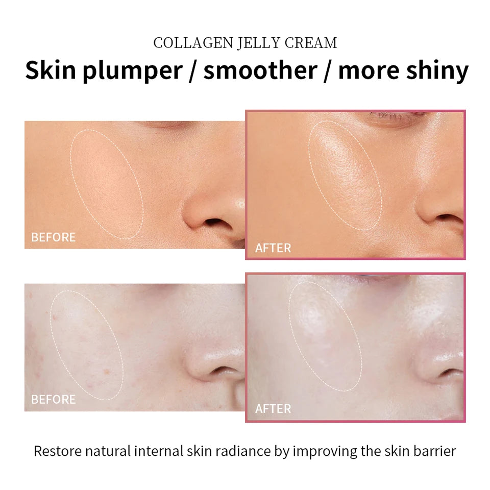 Hydrating Collagen Jelly Face Cream for Firming and Moisturizing