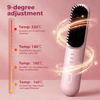Fast-Heating Ionic Hair Straightening Brush for Frizz-Free Styling
