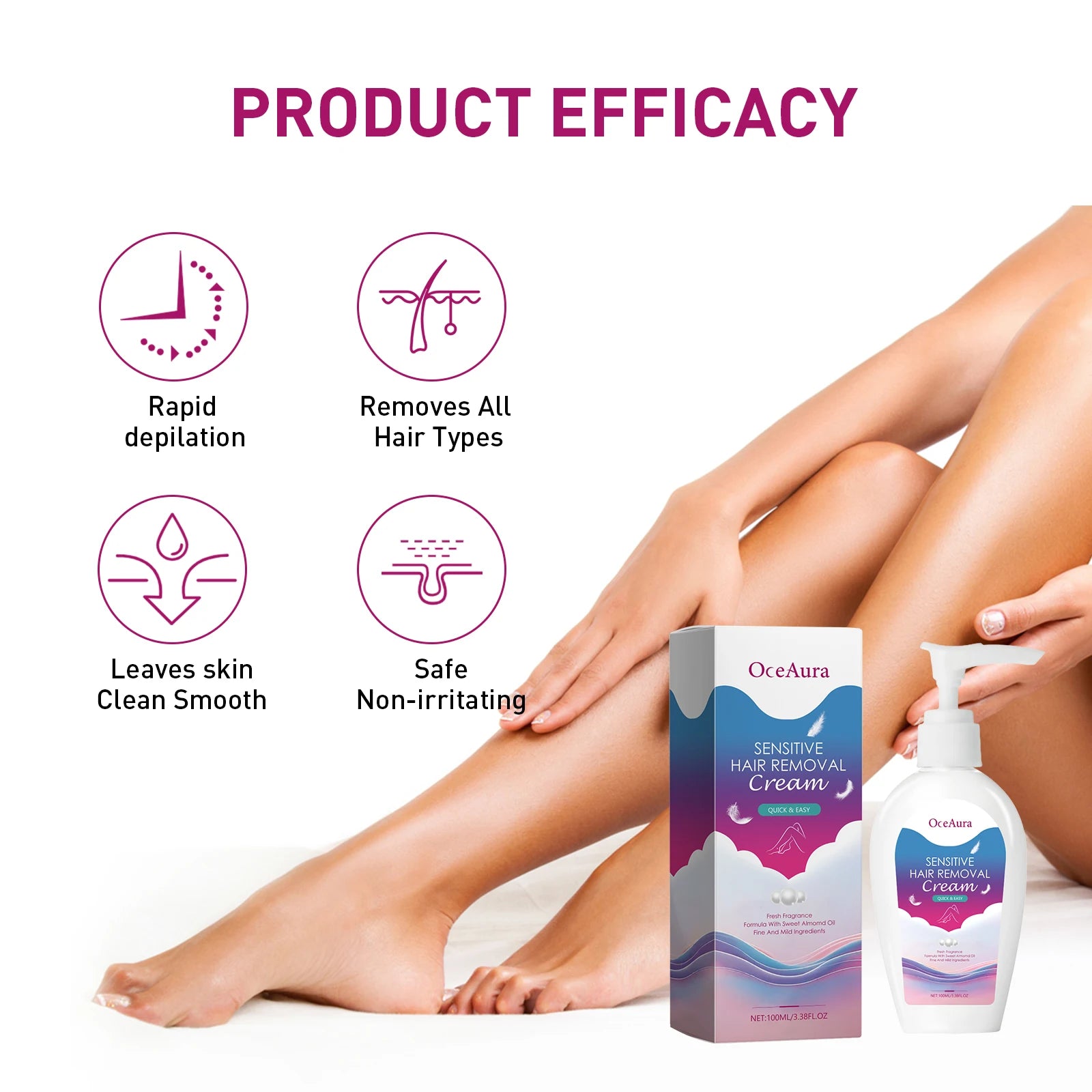 Painless Gentle Hair Removal Cream for Men and Women - 11