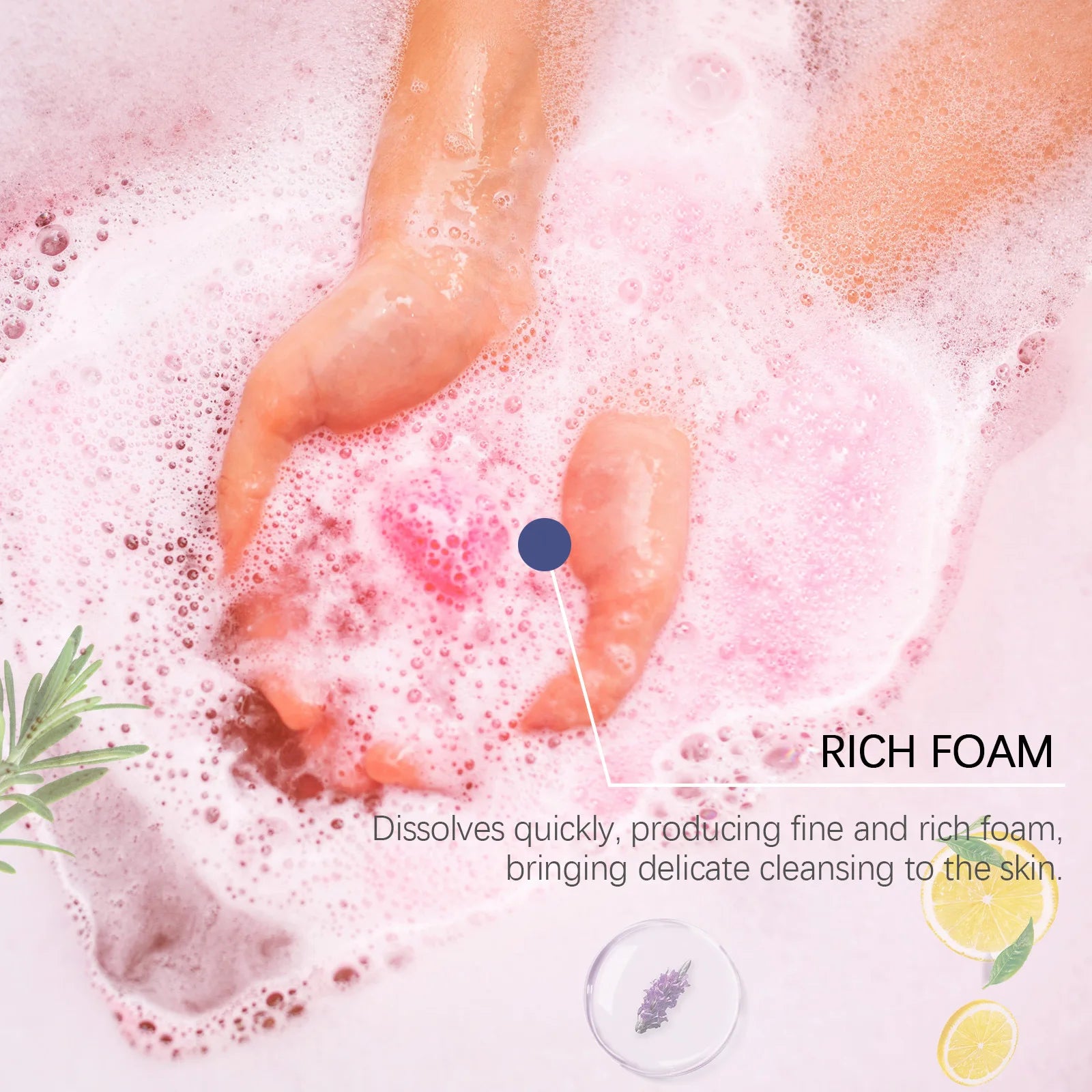Aromatherapy Moisturizing Bath Bomb Set for Stress Relief - 3