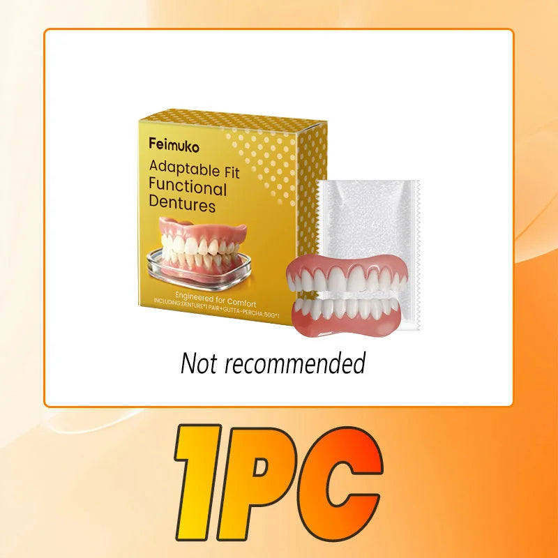 Silicone Cosmetic Denture Set for Instant Smile Confidence