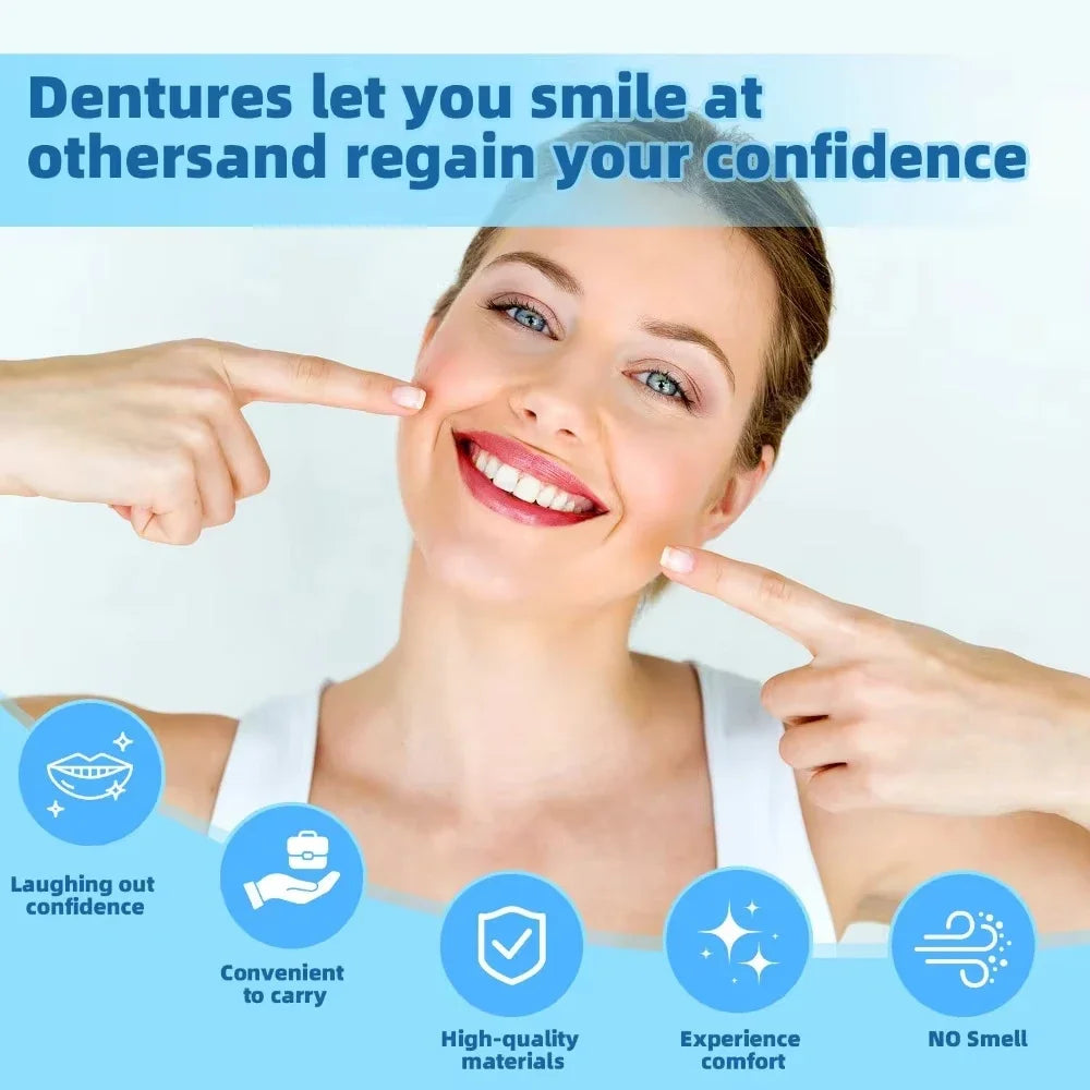 Adjustable Silicone Cosmetic Dentures for a Confident Smile