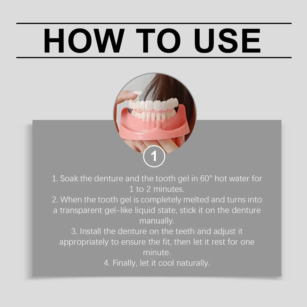 Temporary Denture Fitting and Dental Retouching Kit