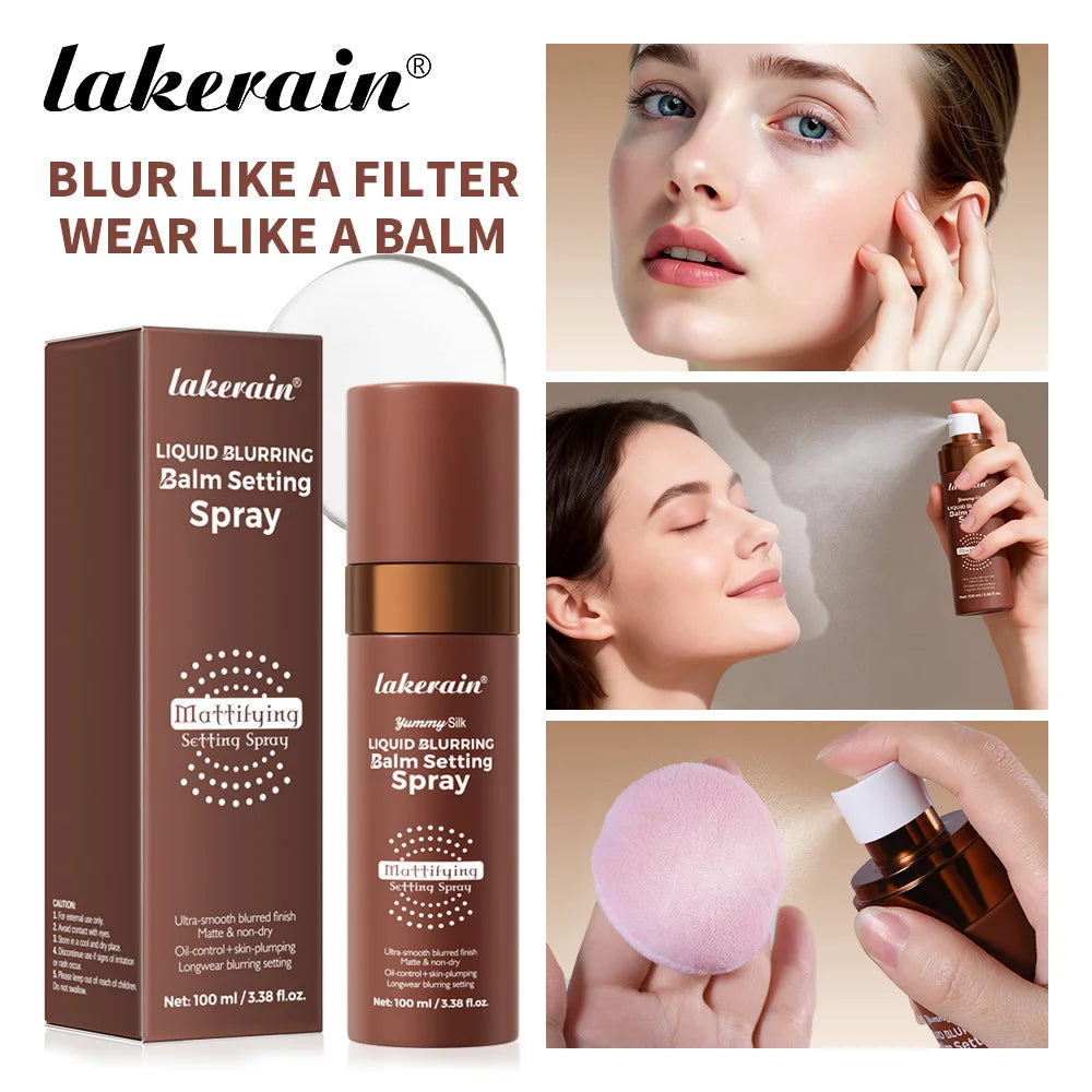 Long-Lasting Oil Control Liquid Blurring Matte Makeup Setting Spray