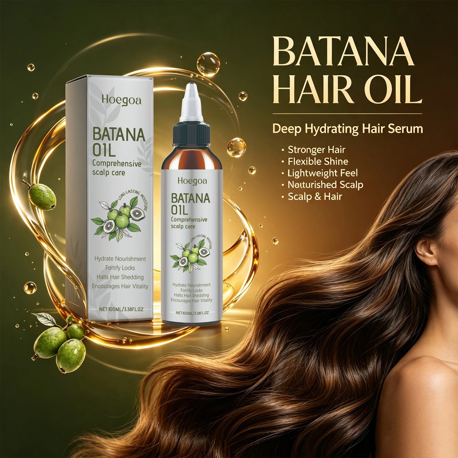 Batana Oil Nourishing Scalp and Hair Repair Serum - 1