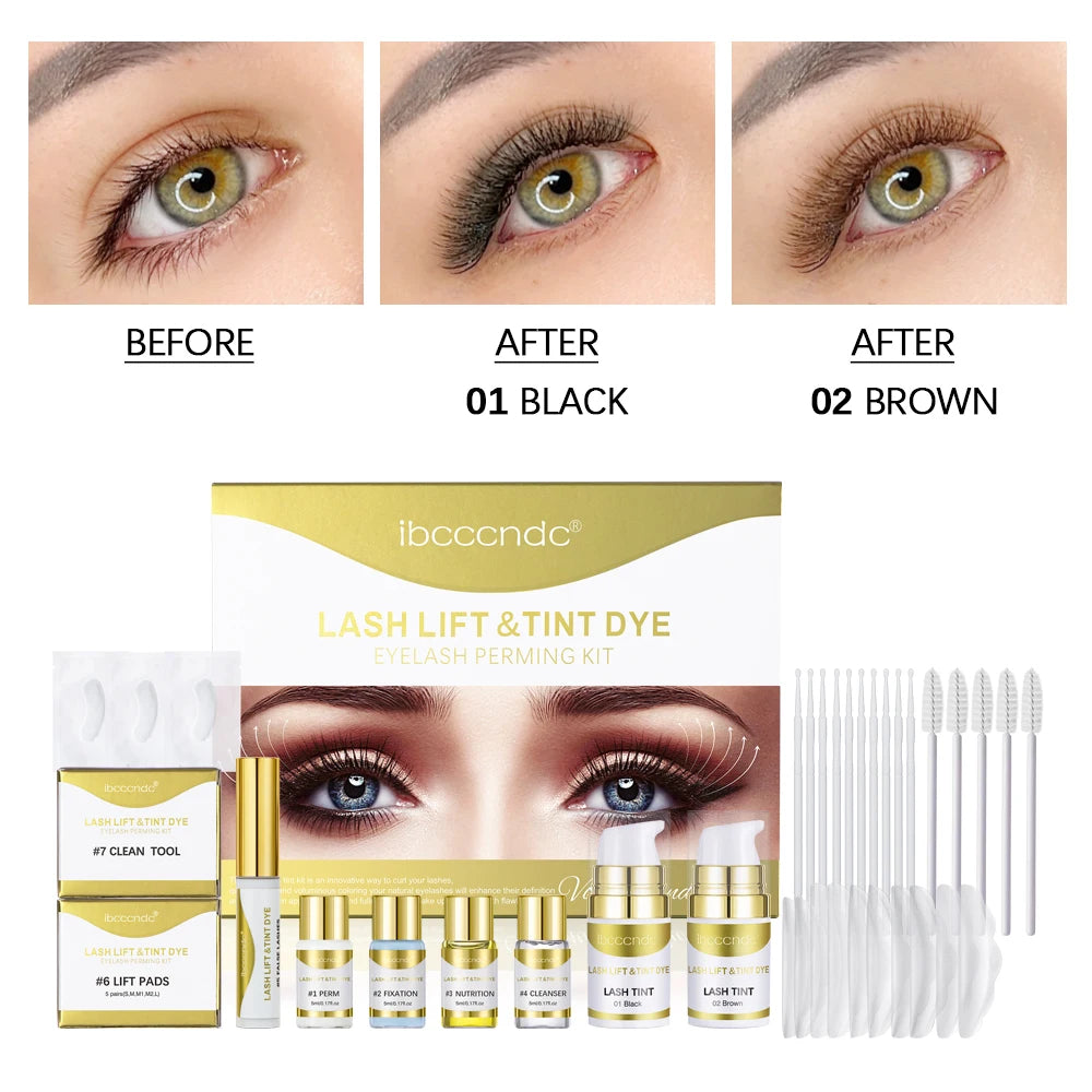 Professional Eyelash Lifting and Eyebrow Tinting Kit - 21