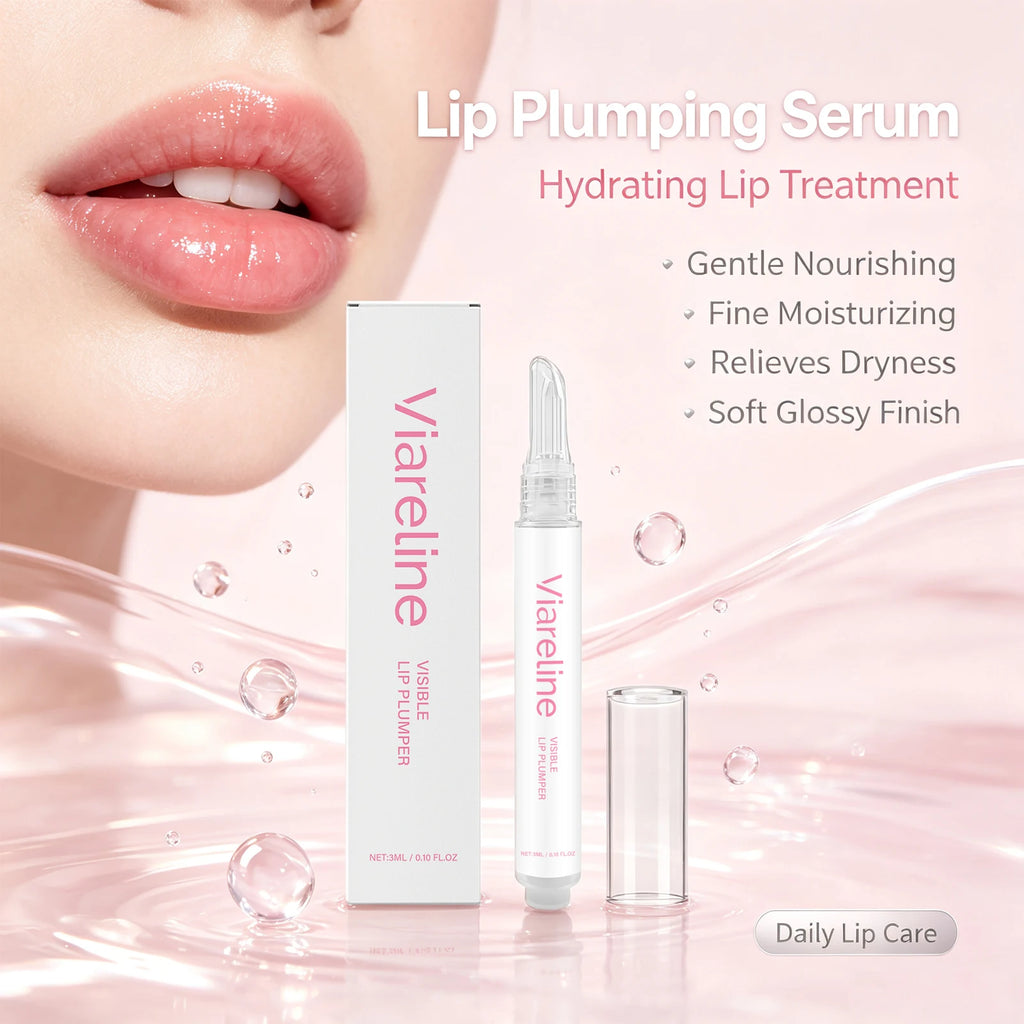 Hydrating Lip Plumper Serum for Smooth Fine-Line Free Lips