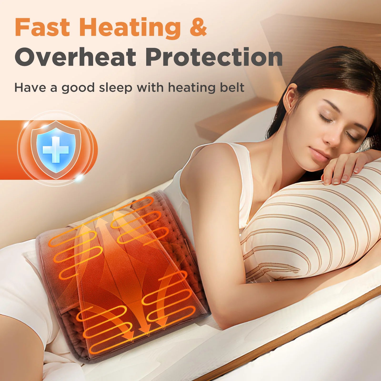 Electric Heated Waist Wrap with Hand Pockets - 4