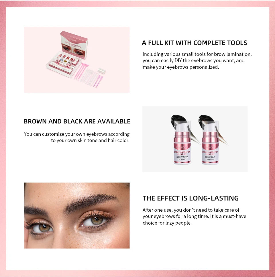 Professional Brow Lamination and Tinting DIY Home Kit