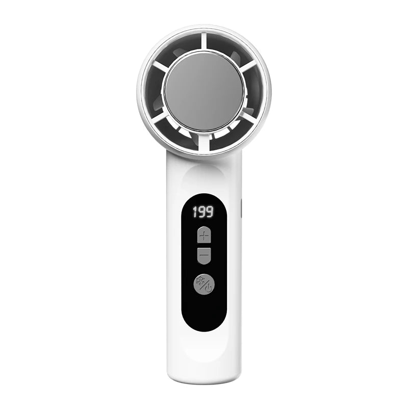 Rechargeable Handheld Turbo Fan with Ice Cooling