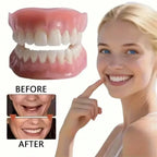 Full Mouth Silicone Denture Set with Storage and Cleaning Kit